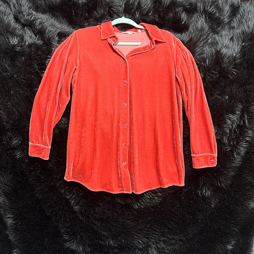 Soft Surroundings Tops | Soft Surroundings Velvet‎ Boyfriend / Size S / Aa-25